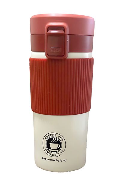 Biki Travel Coffee Mug, Stainless Steel - 350ml / Pink
