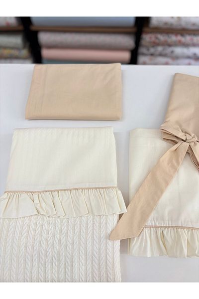 GAYE EV TEKSTİLİ Baby Pique Set 100% Cotton Oeko-Tex Certified