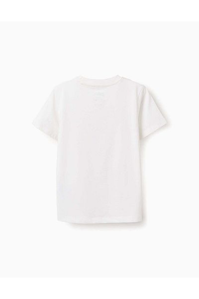 Ziddy Cotton T-shirt for Boys 'Spider-Man', White