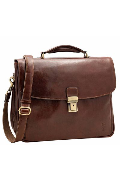 FASHION Servieta Barbati Pentru Laptop Din Piele Naturala Vachetta, S163