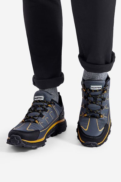 Hunter men hiking shoes 5903419695407 Gray