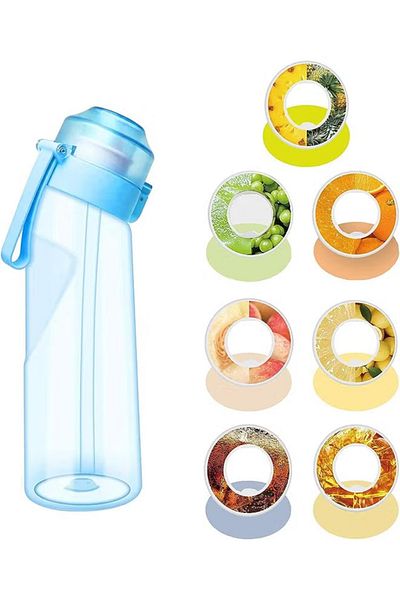 fulina Leak-Proof Water Bottle, 650ml, With 7 Scent Rings, Perfect for Travel, Gym, Home,Outdoor and School