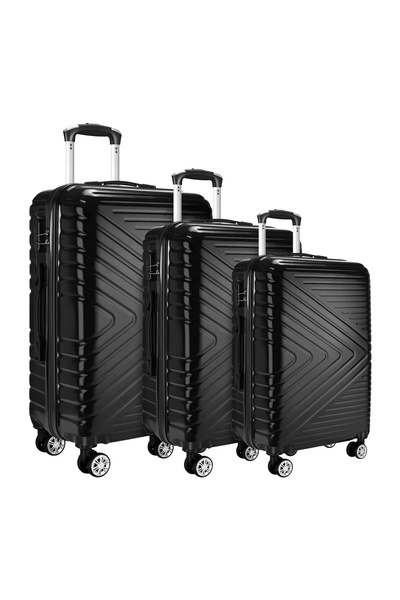 SHOWKOO Luggage Sets 3 Piece with Spinner Wheel Hardside Suitcase Set with TS...