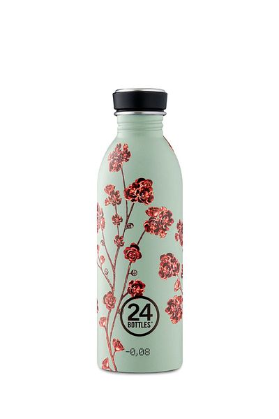 24Bottles Urban Non-Thermal Water Bottle - Blue Rose - 500ml