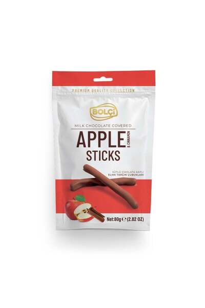 Bolçi Sütlü Çikolata Kaplı Elma Tarçın Çubuk 80g