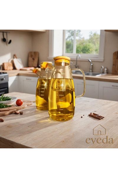 Eveda وعاء زيت مزدوج 1000 مل
