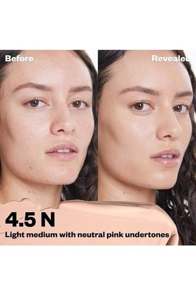 KOSAS Revealer Super Creamy & Brightening Concealer with Caffeine & Hyaluronic Acid, Tone 4.5 N - Li