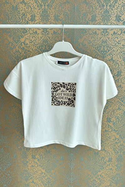 DPARİS Дівчача футболка з принтом леопарда