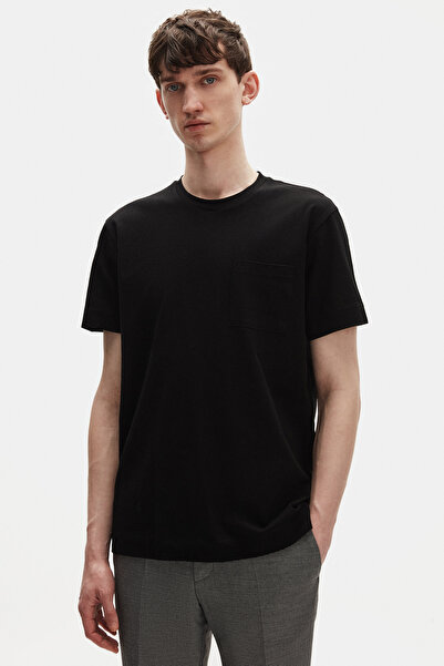 Tween Slim Fit Siyah %100 Pamuklu T-Shirt