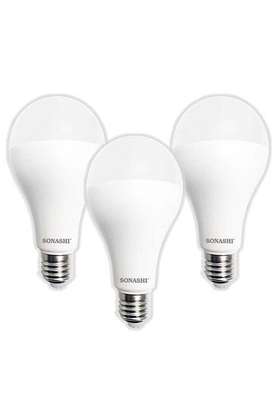 sonashi Pack of 3 LED Bulb 15W (E-27) Screw Type SLB-015