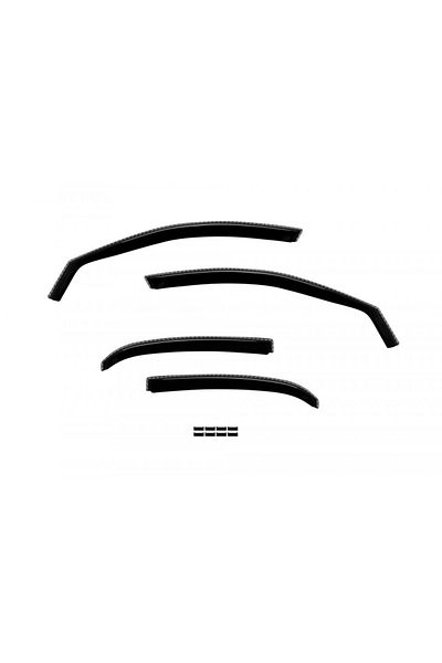 CED AUTO TRADE Set of 4 car windshields MITSUBISHI ASX 2010-> front-rear, transparent smoke