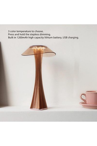 COOYA LED Table Lamp, USB Charging Waterproof 3 Lighting Mode, with Touch Sensor,for Living Room, Study
