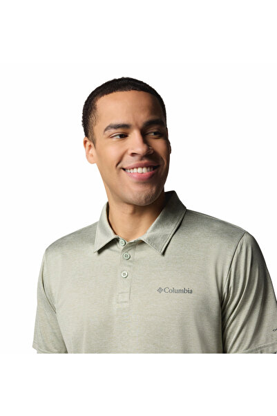 Columbia Hike Polo Erkek Yeşil Outdoor T-Shirt AO3614-348