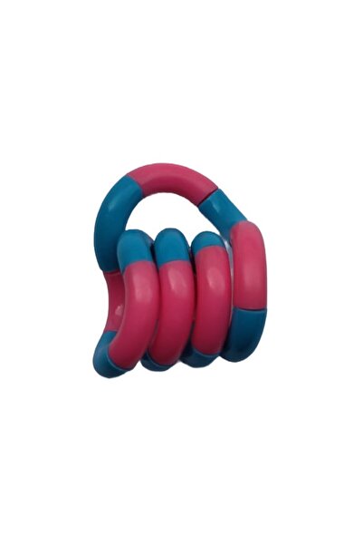 Tim Jucărie senzorială antistres, Flippy Fidget Twist, mișcări infinite de decompresie, 2 culori, roz/albastru, +3