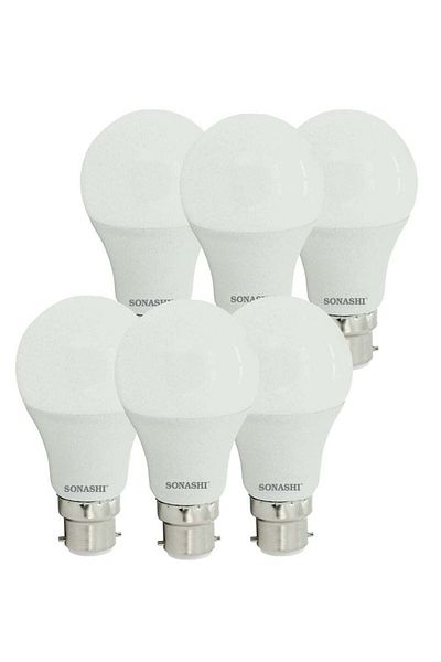 sonashi Pack of 6 LED Bulb 11W (B22) Pin Type SLB-011