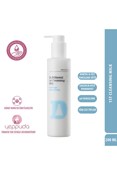 Dr.Different 1st Cleansing Milk - pH Dengeleyici Yüz ve Makyaj Temizleme Sütü...