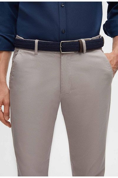 CLASSİCS MEN Ανδρικό παντελόνι από λινό Avasar Regular Fit-7271