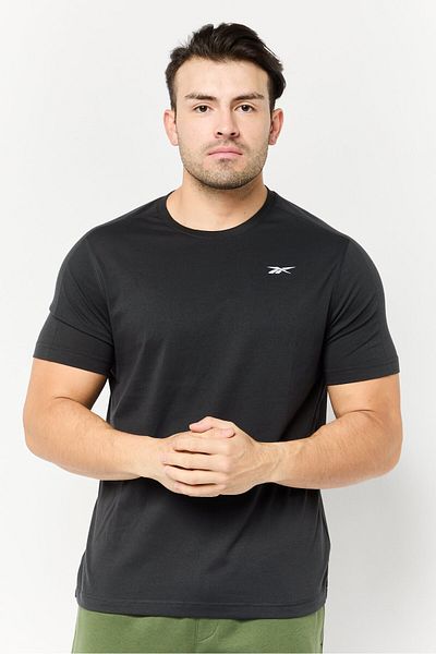 Reebok Men Sportswear Fit Short Sleeves Training T-Shirt, Black