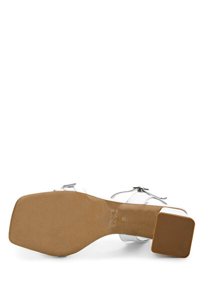 Tamer Tanca Women's Genuine Leather White Heeled Shoes