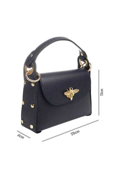 Toro Nero Geantă de damă Iris din piele naturală bleumarin