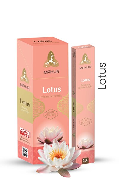 MAHUR Lotus Çubuk Tütsü - 20 Adet Çubuk