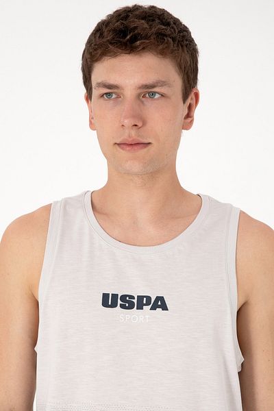 U.S. Polo Assn. Men's Regular Fit Crew Neck Light Gray T-Shirt 50300111-Vr001