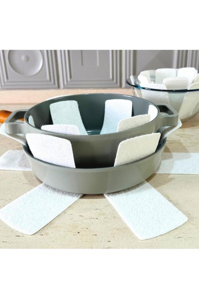 Viyens 12'li Tencere Tava ve Tabak Arası Keçe Yıldız Beyaz 35 x 35cm