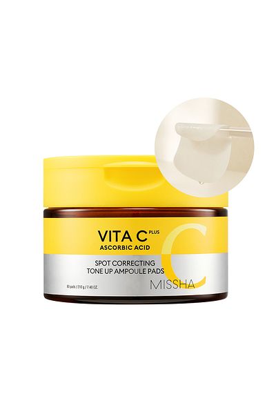 Missha Anti-Blemish Vitamin C Tone Equalizing Ampoule Pad Vita C Plus Tone-Up Pads