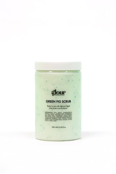 GLOUR Yeşil İncir Özlü Selülit Peelingi 500 ml + C Vitamini Serum Hediyeli