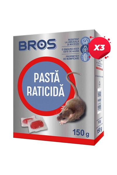 bros X3 - BROS PASTA RATICIDA 150G 1639
