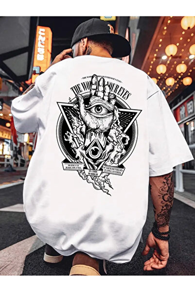 AEMİ Unisex Oversize kroj okrugla kragna T-shirt