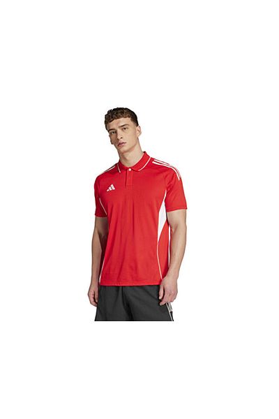 adidas Tiro25C Men's Football Polo Neck t Shirt Jy1802 Red