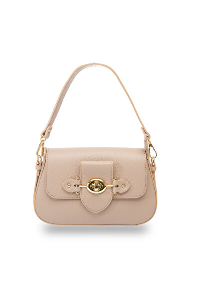 TORO NERO Geantă de damă din piele naturală roz pal Eva