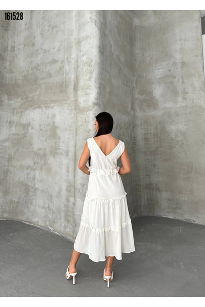Modayakamoz Kadın Yazlık Elbise Fır Fır Detaylı