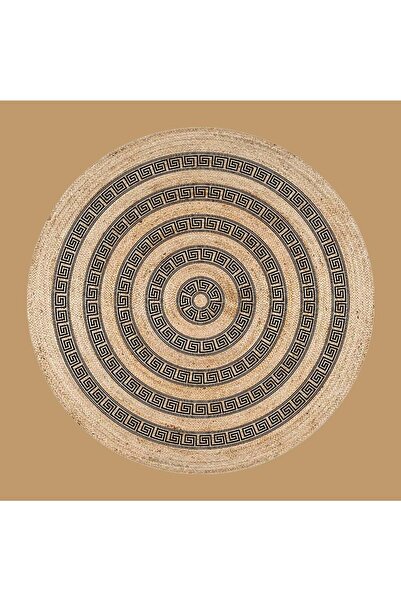Bella Maison Lumaca Yuvarlak Halı Naturel-Kahve (120x120 cm)