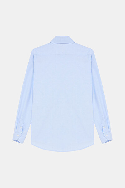 W Collection MAVİ UZUN KOLLU GÖMLEK