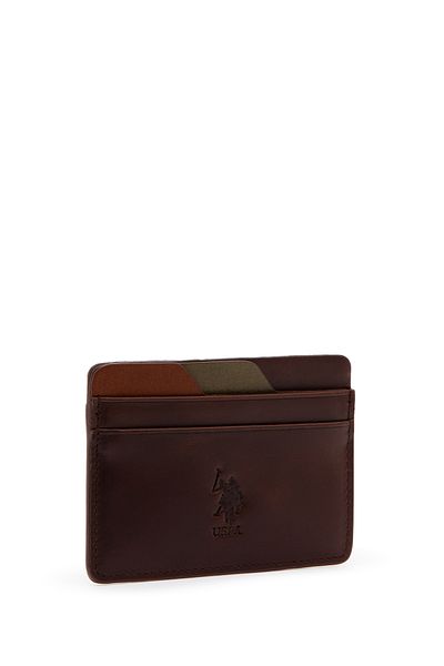 U.S. Polo Assn. Men's Brown Card Holder 50305044-Vr029