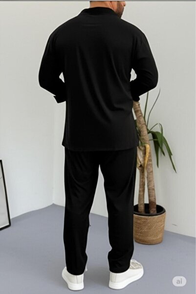 NO 601 Set de pantaloni negri pentru bărbați