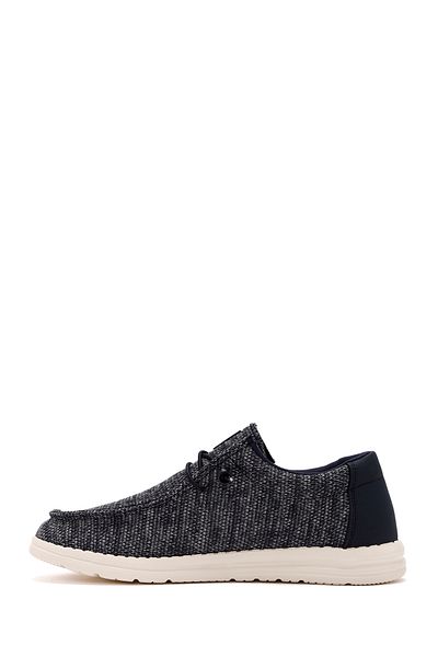 Derimod Zero Men's Navy Blue Fabric Casual Shoes 24Sfd69396F