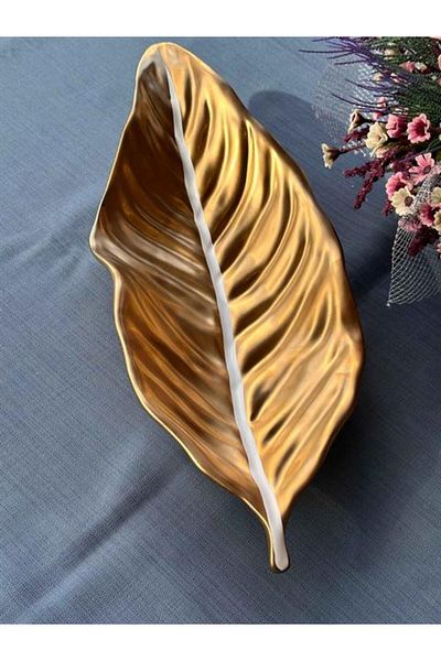 Mikasa Moor Leaf Gold Service Presentation Plate 45X16Cm
