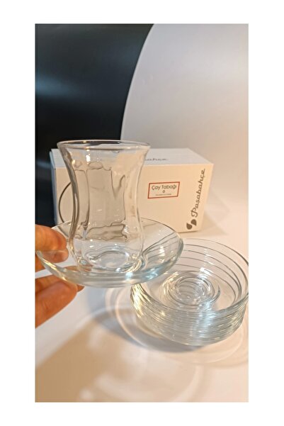 Paşabahçe 6'lı Çay Tabaği