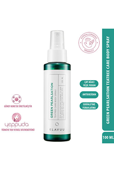 Klavuu Vücut Sivilceleri Karşıtı Bakım Sağlayan Çay Ağacı Özlü Ferahlatıcı Vü...