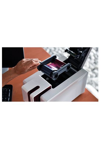Evolis Evolis R5F208M100 YMCKO Color Ribbon, 300 Prints for Primacy 2 Card Printers