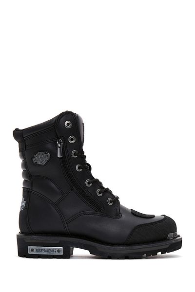 Harley Davidson Ανδρικά Μαύρα Δερμάτινα Μποτάκια Riddick 025μ 100552