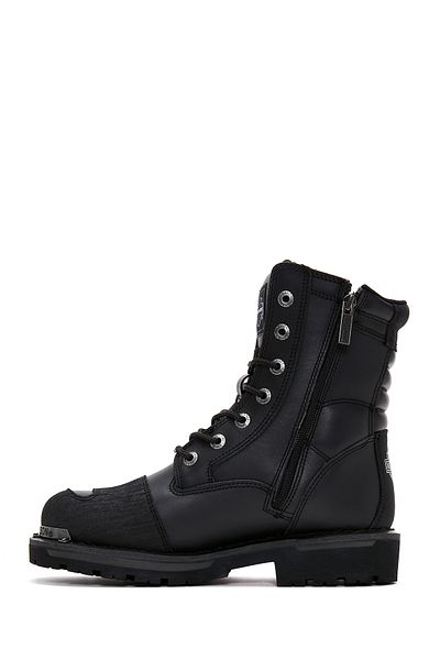 Harley Davidson Ανδρικά Μαύρα Δερμάτινα Μποτάκια Riddick 025μ 100552