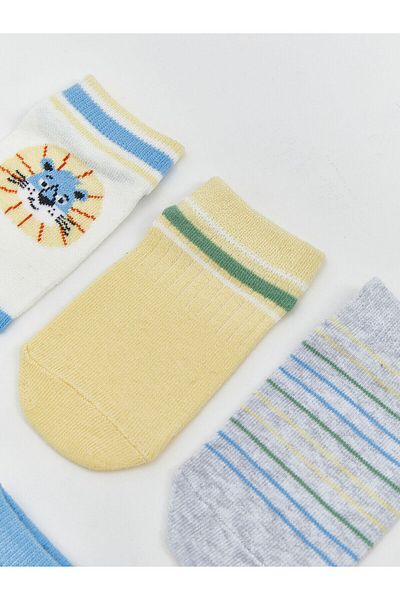 LC Waikiki Printed Baby Boy Booties Socks Pack of 5