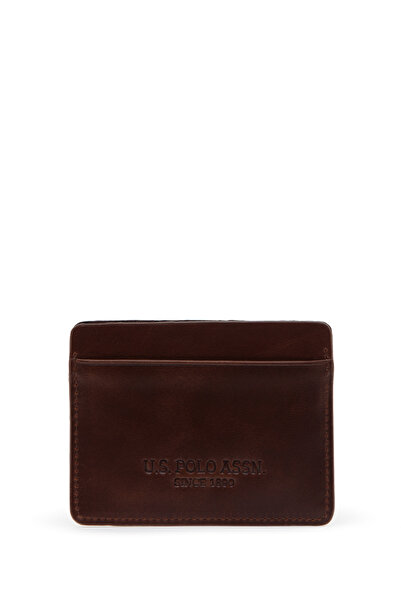 U.S. Polo Assn. Men's Brown Card Holder 50305044-Vr029