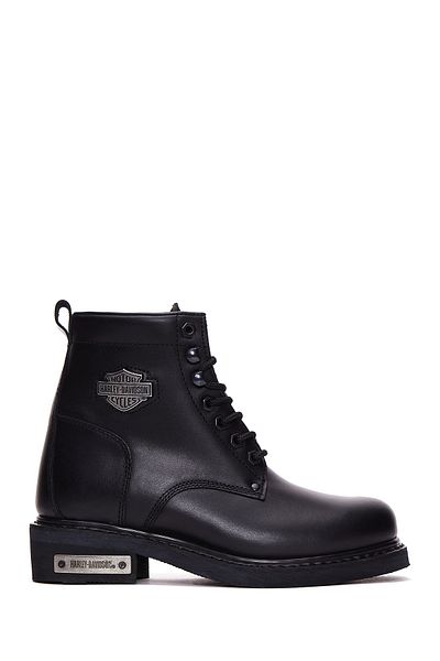 Harley Davidson Men's Black Leather Gibson Boots 025m 100109