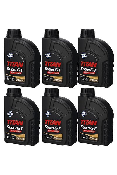 Fuchs Fuchs Titan Super Gt 20w-50 Engine Oil (6 x 1L) Advanced formula for high performance and strong engine protection