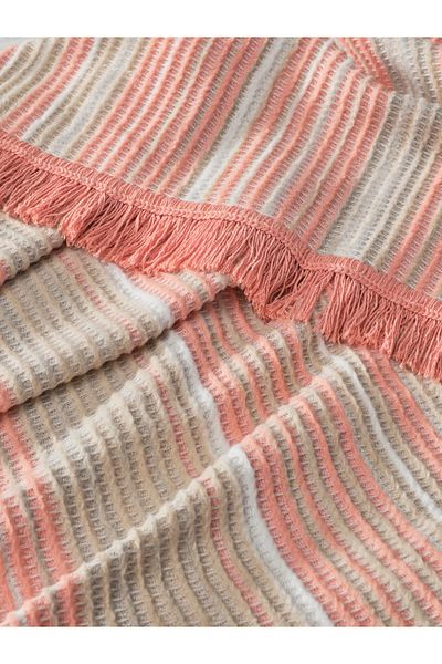 Vicuna Home Softy Cotton Tv Blanket - Powder